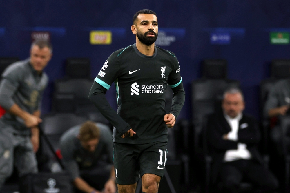 Mohamed Salah, atacante do Liverpool, pela Champions League